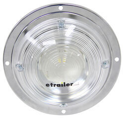 Opti-Brite LED Trailer Dome Light w/ Steel Base - Chrome Plated - 168 Lumens - Round - Clear Lens - ILL91CB