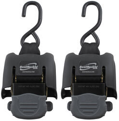 BoatBuckle G2 Retractable, Ratcheting Transom Tie-Down Straps - 43" Long - 833 lbs - Qty 2 - IMF08893