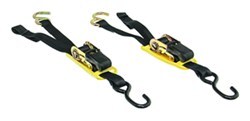 BoatBuckle Pro Series Ratcheting Transom Tie-Down Straps - 1" x 3' - 400 lbs - Qty 2 - IMF18740