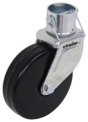 Removable 6" Caster for 2-1/4" Trailer Jacks - Steel Caster - 1,200 lbs - JC-102