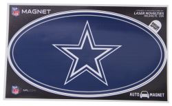 Dallas Cowboys Car Magnet - Oval - 6" Long x 3-1/2" Tall - KD61715