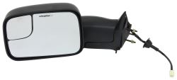 K-Source Custom Flip Out Towing Mirror - Electric/Heat - Textured Black - Driver Side               