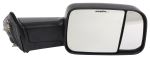 K-Source Custom Flip Out Towing Mirror - Manual - Textured Black - Passenger Side                   