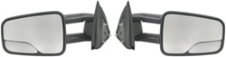 K-Source Custom Extendable Towing Mirrors - Manual - Black - Pair - KS62049-50G