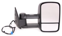 K-Source Custom Extendable Towing Mirror - Electric/Heat - Textured Black - Passenger Side          