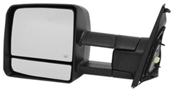 K-Source Custom Extendable Towing Mirror - Electric/Heat w Turn Signal - Textured Black - Driver - KS70104T