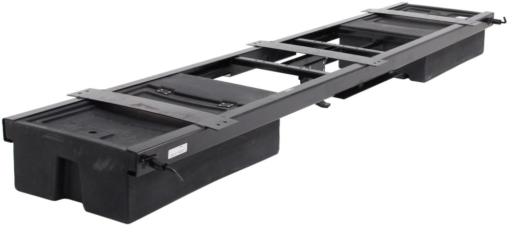 Lippert Underchassis Double Bin Storage Unit w/ Spare Tire Carrier for RVs - 99-1/2" Long - LC125460