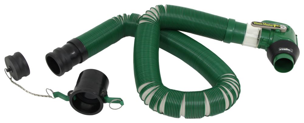 Lippert Waste Master RV Sewer Hose w/ Leakproof Camlock and 90-Degree Nozzle - 20' Long - LC359724