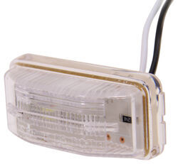 LED Trailer License Plate Light - Submersible - 2 Diodes - Rectangle - Clear Lens - LPL91CB