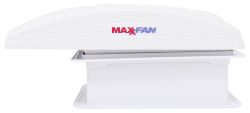 MaxxFan Deluxe Roof Vent w/ 12V Fan - Manual Lift - 4 Speed - White - MA00-05301K