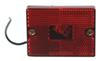Square Trailer Clearance, Side Marker Light with Reflector - Red