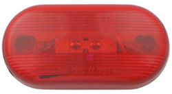 Optronics Dual Bulb Trailer Clearance and Side Marker Light - Incandescent - Oval - Red Lens - MC66RB