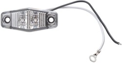 LED Mini Clearance or Side Marker Trailer Light - Submersible - 2 Diodes - Red LEDs - Clear Lens