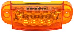 Miro-Flex LED Trailer Side Marker Light and Mid-Ship Turn Signal - Submersible - Amber Lens