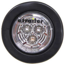 Miro-Flex LED Clearance or Side Marker Light w/ Grommet and Pigtail - Submersible - 3 Diodes - Amber