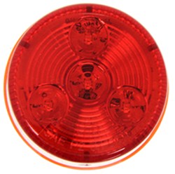 LED Trailer Clearance or Side Marker Light - Submersible - 3 Diodes - Round - Red Lens - 12V/24V - MCL55R1224B