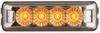 Miro-Flex Thinline LED Trailer Clearance or Side Marker Light - Submersible - 4 Diodes - Amber LEDs