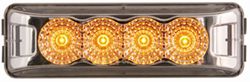 Miro-Flex Thinline LED Trailer Clearance or Side Marker Light - Submersible - 4 Diodes - Amber LEDs - MCL63CAB