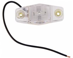 Mini LED Trailer Clearance or Side Marker Light - Submersible - 1 Diode - Clear Lens - Red - MCL99RC1B