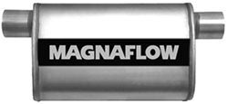 MagnaFlow Stainless Steel, Straight-Through Universal Muffler - Satin Finish - MF11375