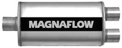 MagnaFlow Stainless Steel, Straight-Through Universal Muffler - Satin Finish - MF12148