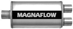 MagnaFlow Stainless Steel, Straight-Through Universal Muffler - Satin Finish - MF12198