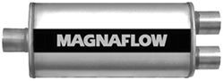 MagnaFlow Stainless Steel, Straight-Through Universal Muffler - Satin Finish - MF12288