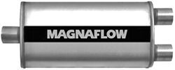 MagnaFlow Stainless Steel, Straight-Through Universal Muffler - Satin Finish - MF12587