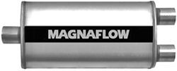 MagnaFlow Stainless Steel, Straight-Through Universal Muffler - Satin Finish - MF12594