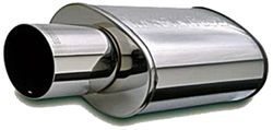 MagnaFlow Stainless Steel, Straight-Through Universal Muffler - Race Series - Polished Finish - MF14834