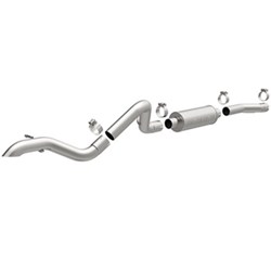 MagnaFlow Rockcrawler Series High Clearance Cat-Back Exhaust System - Stainless Steel - Gas - MF15236