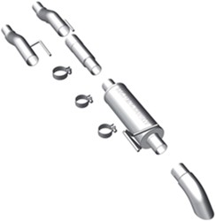 MagnaFlow Off-Road Pro Series Turndown Cat-Back Exhaust System - Stainless Steel - Gas - MF17137
