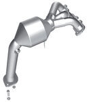 MagnaFlow Ceramic Catalytic Converter w/O2 Ports - Stainless Steel - Direct Fit                     