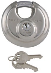 Master Lock Stainless Steel Padlock with Shielded Shackle - 3/8" Diameter Shackle - ML40D