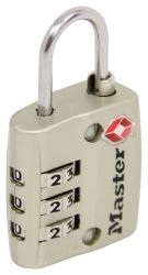 Master Lock Combination Padlock - TSA Accepted - Zinc - ML4680DNKL