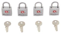 Master Lock Luggage Lock Set - TSA Accepted - Aluminum - Qty 4 - ML4683Q