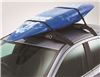 Malone HR20 inflatable roof rack holding kayak on car roof.