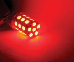 Putco PURE Premium 1156 LED Bulbs - 360 Degree - Red - 2 Pack - P231156R360