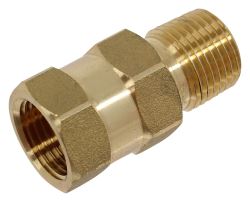 Valterra Check Valve for RV Fresh Water Systems - 1/2" MPT x 1/2" FPT - Brass - P23402LFVP