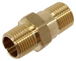 Valterra Check Valve for RV Fresh Water Systems - Dual 1/2" MPT - Brass - P23415LFVP
