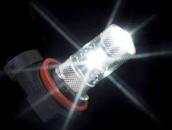 Putco Optic 360 High Power LED Fog Lamp Bulbs - P13W, PS13W, H18 - 360 Degree - White - 1 Pair