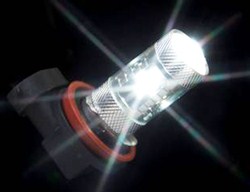Putco Optic 360 High Power LED Fog Lamp Bulbs - PY24, 5200, H19 - 360 Degree - White - 1 Pair