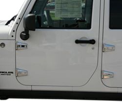 Putco Chrome Hinge Covers for Jeep Wrangler                                                         