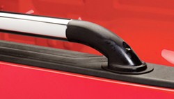 Putco SSR Locker Truck Bed Side Rails - Polished Stainless Steel with Black Nylon Castings          