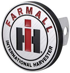 IH Farmall Trailer Hitch Receiver Cover - 1-1/4" and 2" Hitches - Aluminum