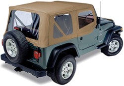 Pavement Ends Replay Soft Top Fabric for Jeep - Soft Upper Doors and Clear Windows - Spice          