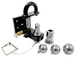 Convert-A-Ball Pintle Hook Combo with 3 Stainless Steel Balls - Bolt On - 25,000 lbs