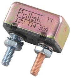 Single Pole 30 Amp Thermal Circuit Breaker - No Mounting Bracket - PK54-130