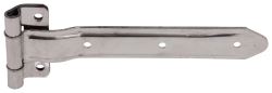 Square Corner Hinge with Reverse Bracket - Polished Stainless Steel - 12" - PLR2212-SSP