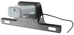 Peterson License Plate Light w/ Steel Mounting Bracket - Incandescent - Gray Housing - Clear Lens - PM436B